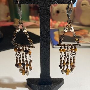 Boho Beaded Dangle Earrings